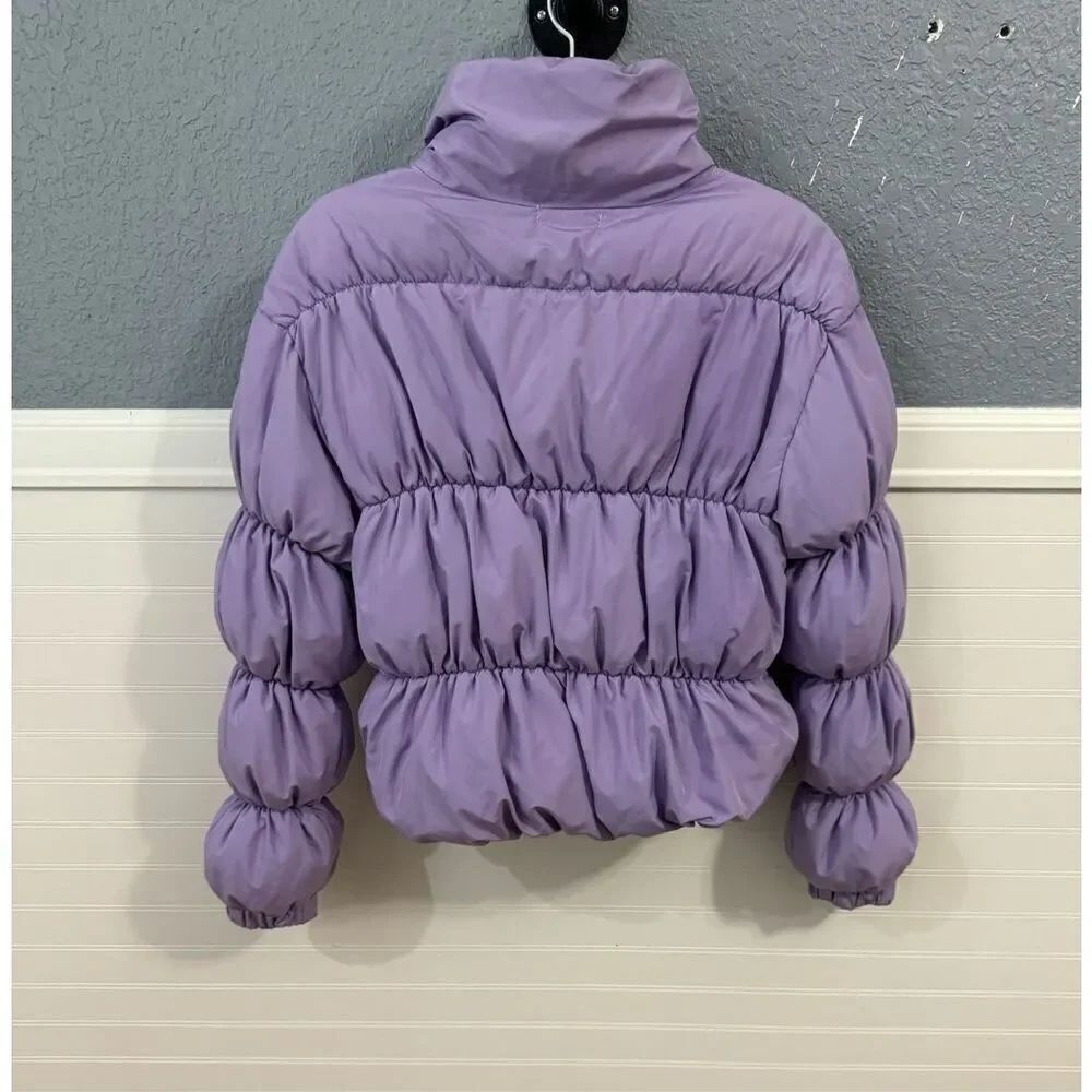 Judith March Purple Puffer Jacket - Picture 5 of 8